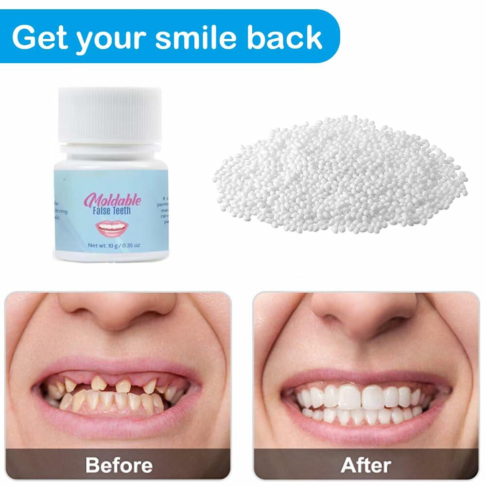 Generic Temporary Teeth Repair Kit False Tooth Replacement White