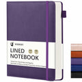 Winkooy Leather Hardcover Lined Journal Notebook A5 366 Pages Pen Loop