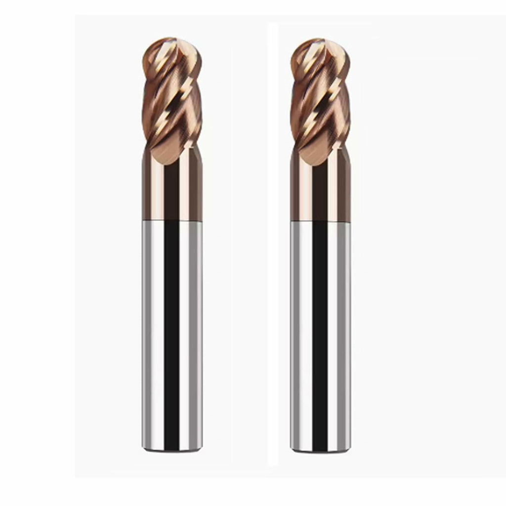 LAHDYFHOE 3pcs 1/2" Carbide Square Nose End Mill 4 Flutes TISIN Coated