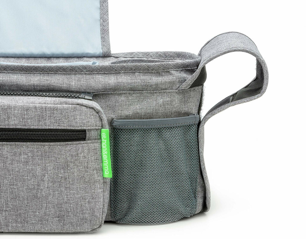 Ethan & Emma Universal Stroller Organizer Insulated Cup Holders Diaper Storage