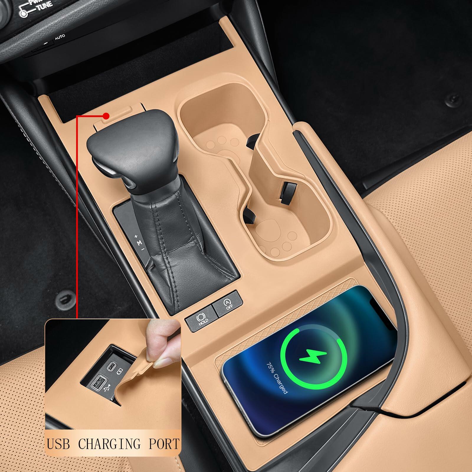 Dragon Art Silicone Pad for Lexus ES 2022-2024 | Anti-Slip Console Cup Holder