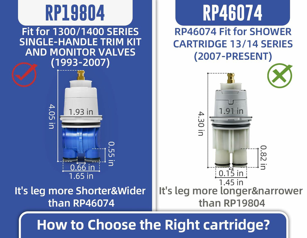 Sxtrrdnary RP19804 Shower Cartridge for Delta 1300/1400 Series Tub Faucet