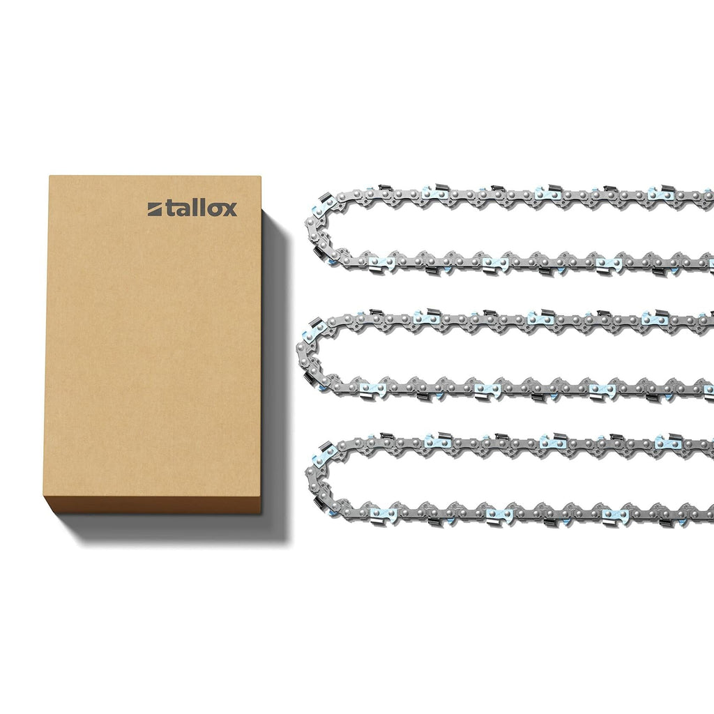 Tallox 3 Pack 14" Chainsaw Chains 3/8 LP .043 52 Drive Links