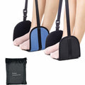 Perfitel Adjustable Travel Foot Hammock Airplane Footrest Black 1 Pack