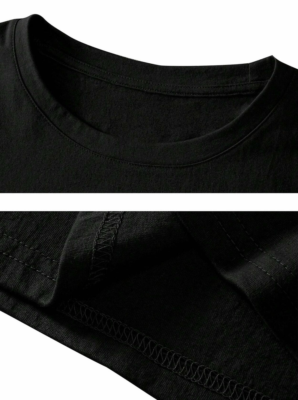 Remidoo Womens Oversized Baseball Tshirt Crewneck Black Size XXL