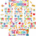 Supervitae 22pcs Motivational Posters Classroom Decor Multi Color Growth Mindset