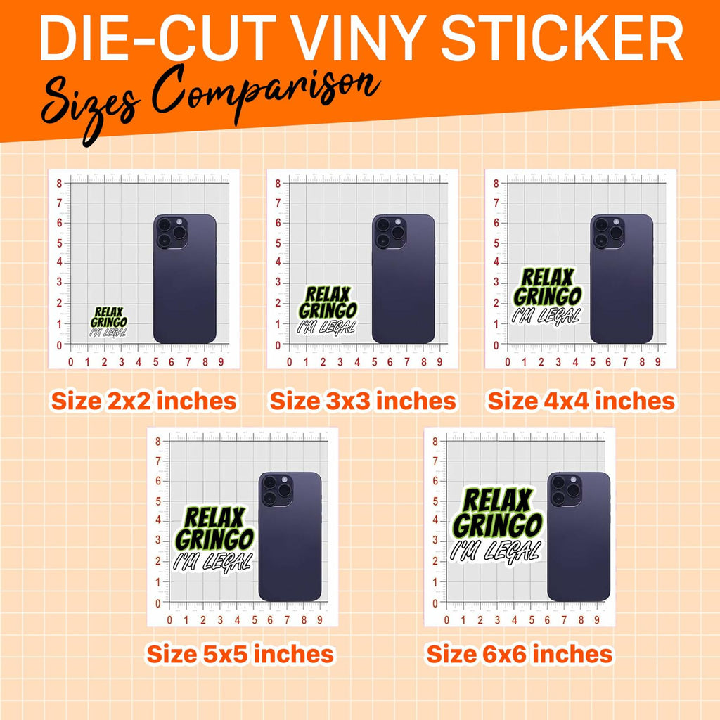 3Pcs Relax Gringo I’m Legal Stickers Hard Hat Blue Collar Vinyl 3in