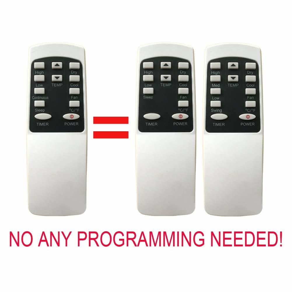 YING RAY Haier Window AC Remote Control HPP08XCR HPP10XCT Black
