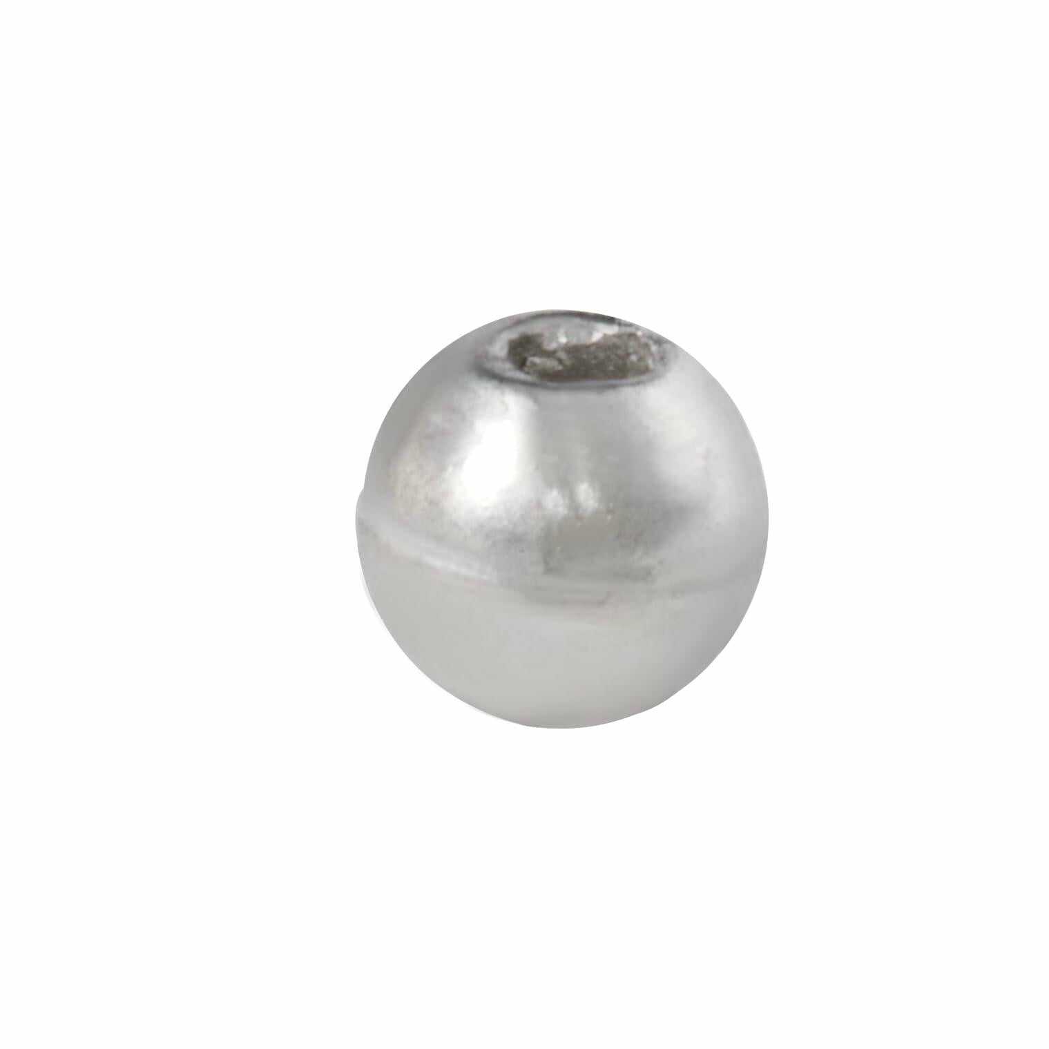 JUIFUTIME Tungsten Slotted Fly Tying Beads 4.0mm Black Nickel 100pcs