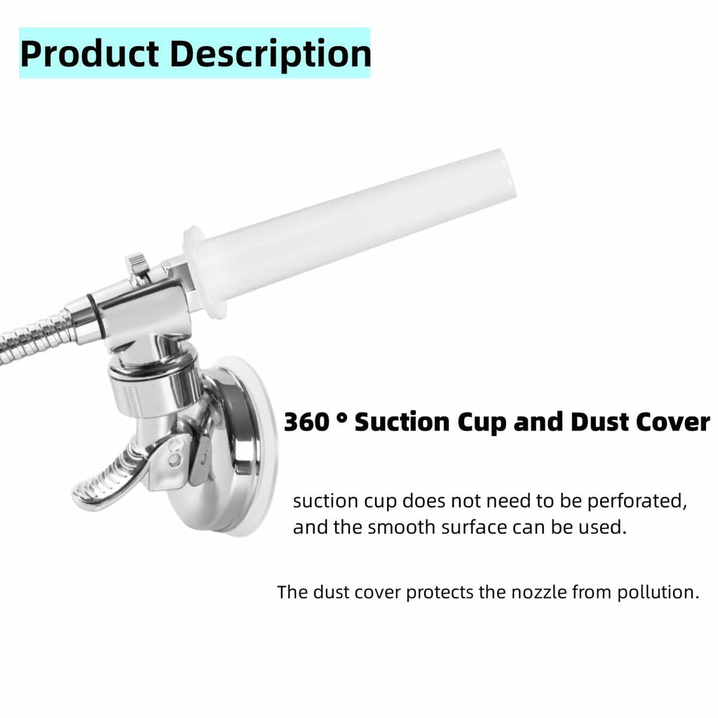 Shower Enema Kit Vaginal Anal Cleaning System 6 Nozzles Metal Hose