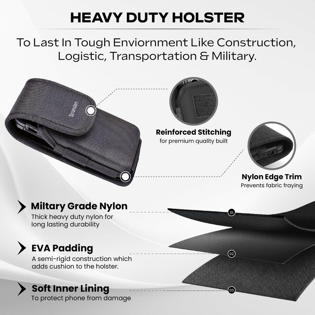 Stronden Heavy Duty Holster for iPhone SE 11 Pro XS X 8 Belt Case Small