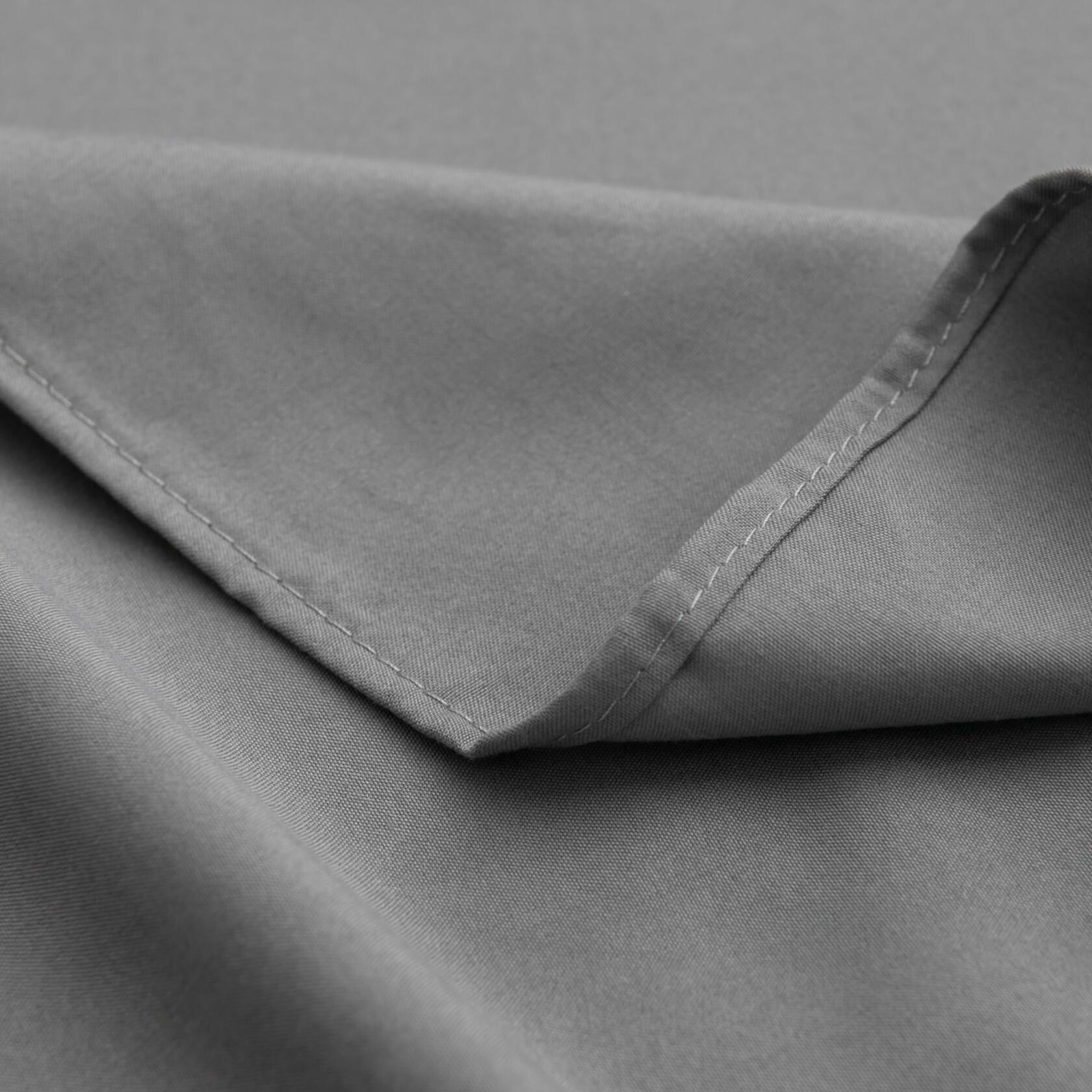 TSUTOMI Grey Full Size Ruffled Bed Skirt 16 Inch Drop Split Corners Size Full