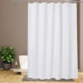 EurCross Fabric Shower Curtain Liner 72x84 White Water-Repellent Polyester