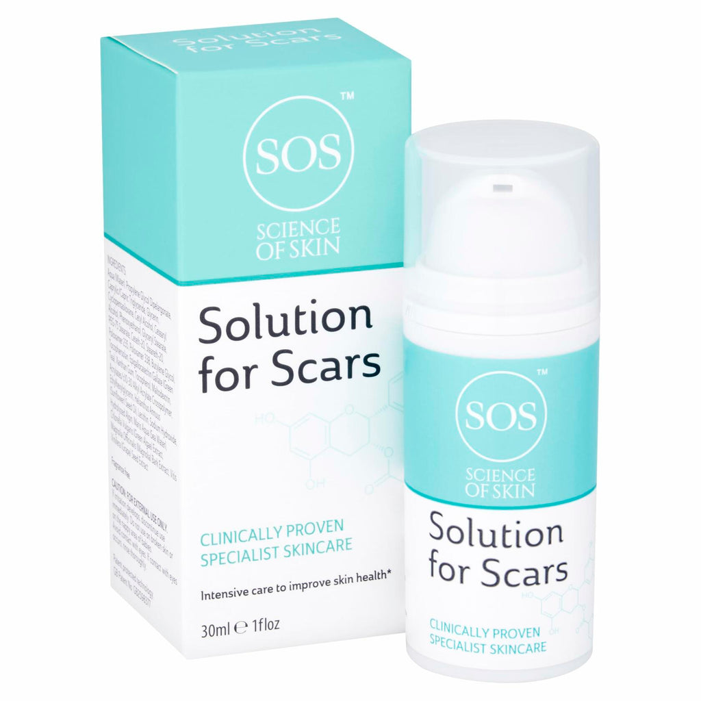 Science of Skin Scar Solution Cream Clinically Proven Reduces Scars 1 fl oz