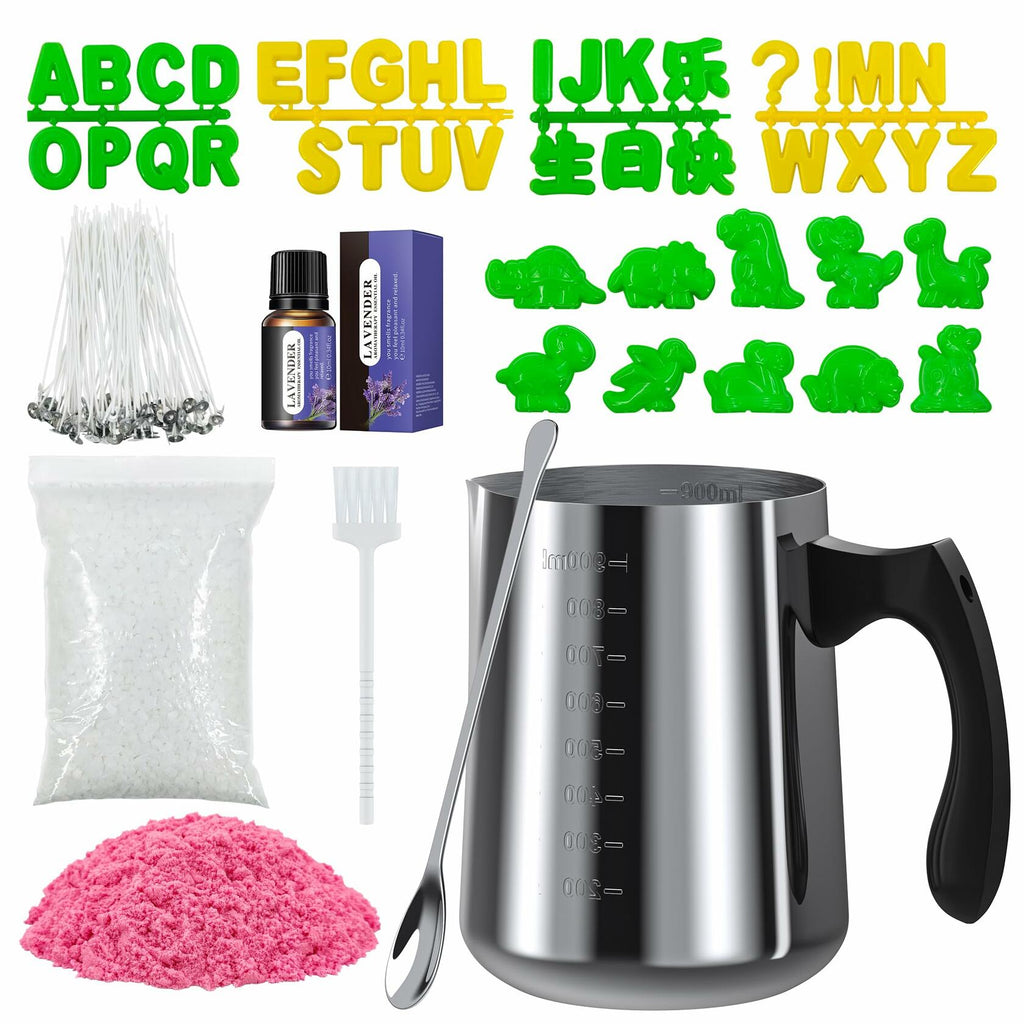 ZODELOW Soy Wax Candle Making Kit with Molds & Melter for Adults & Kids