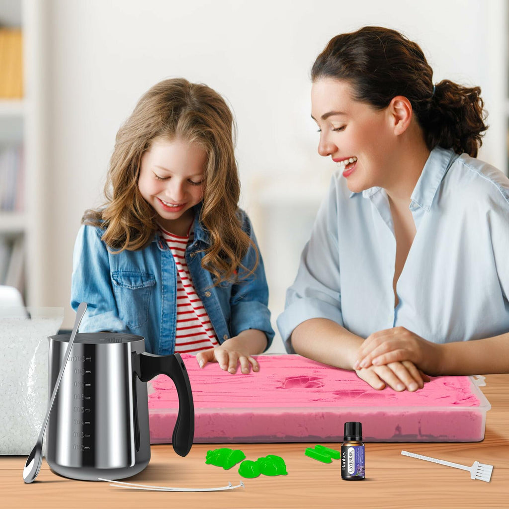 ZODELOW Soy Wax Candle Making Kit with Molds & Melter for Adults & Kids