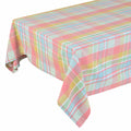 Yourtablecloth Cotton Plaid Checkered Tablecloth Spring Pastel 60x104
