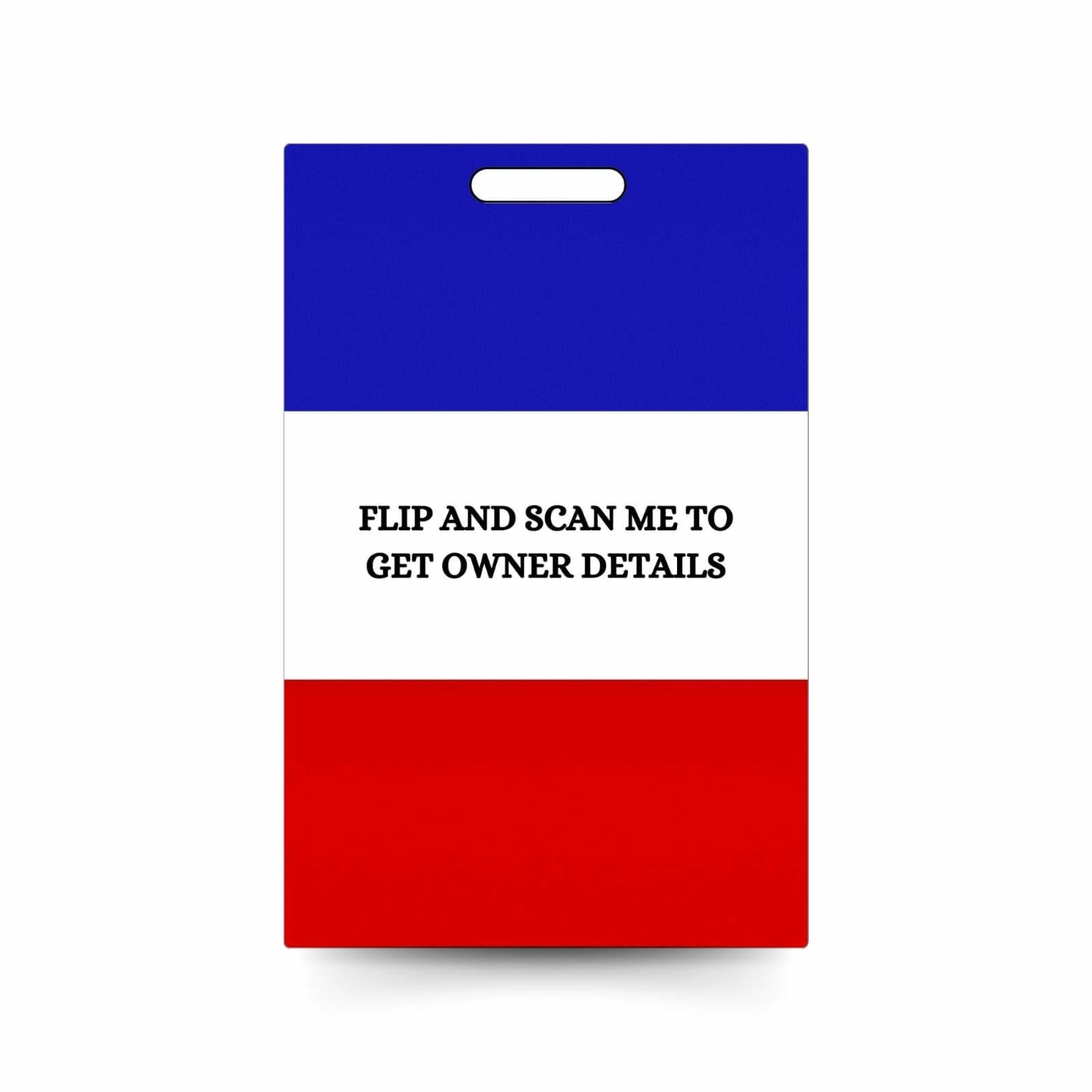 Generic 2 Smart Luggage Tags with Email Alert Privacy Protected Black