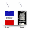 Generic 2 Smart Luggage Tags with Email Alert Privacy Protected Black