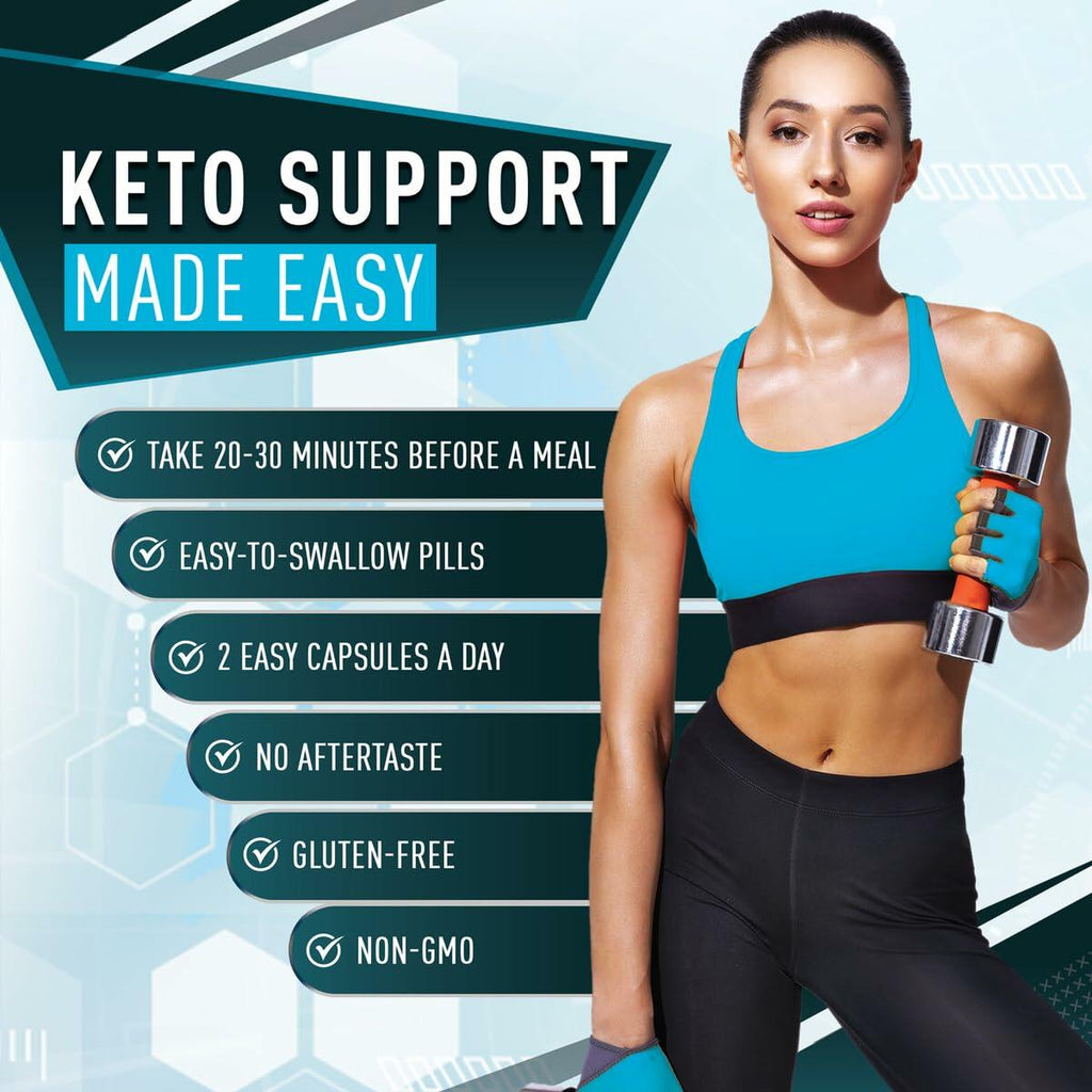 Purely Optimal Keto BHB Capsules Exogenous Ketone Pills 60 Count
