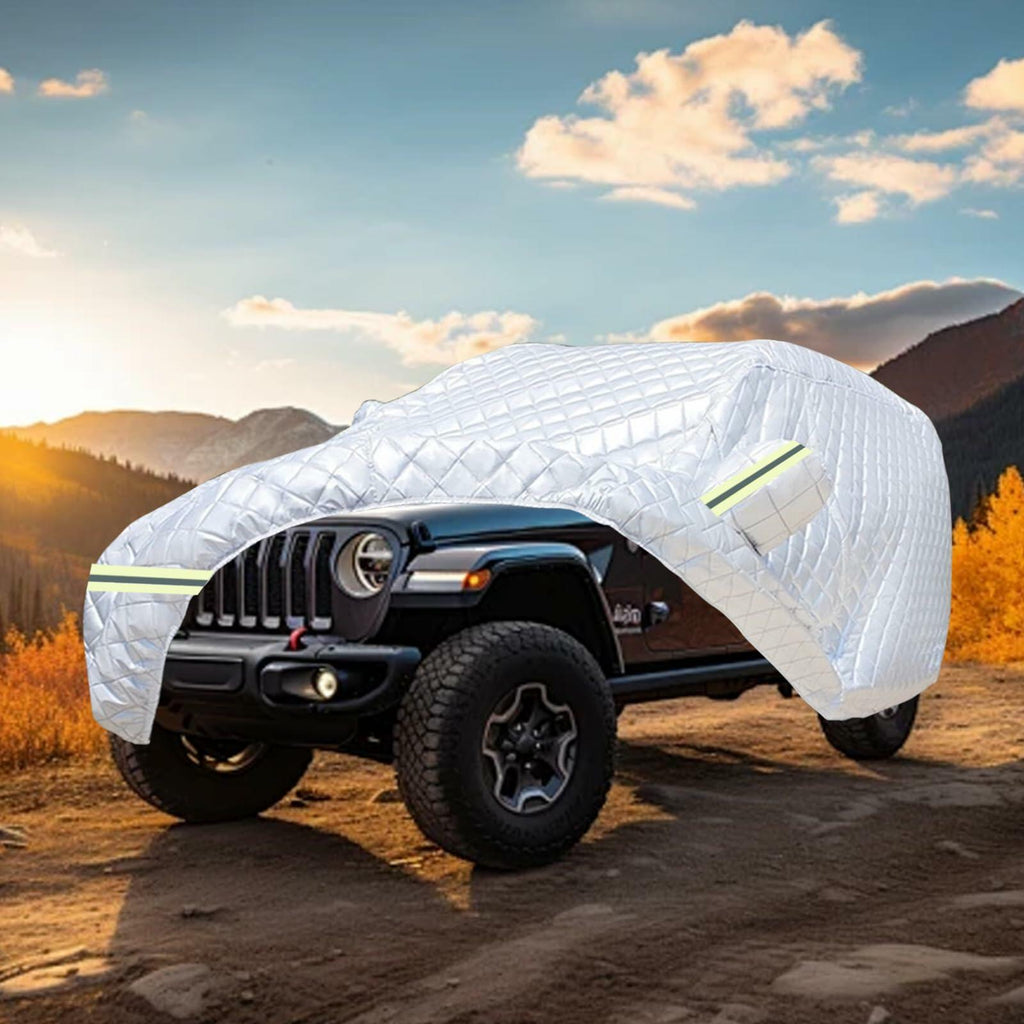 SNKOL Waterproof Car Cover Universal Fit SUV 191-200" Full Cover Oxford