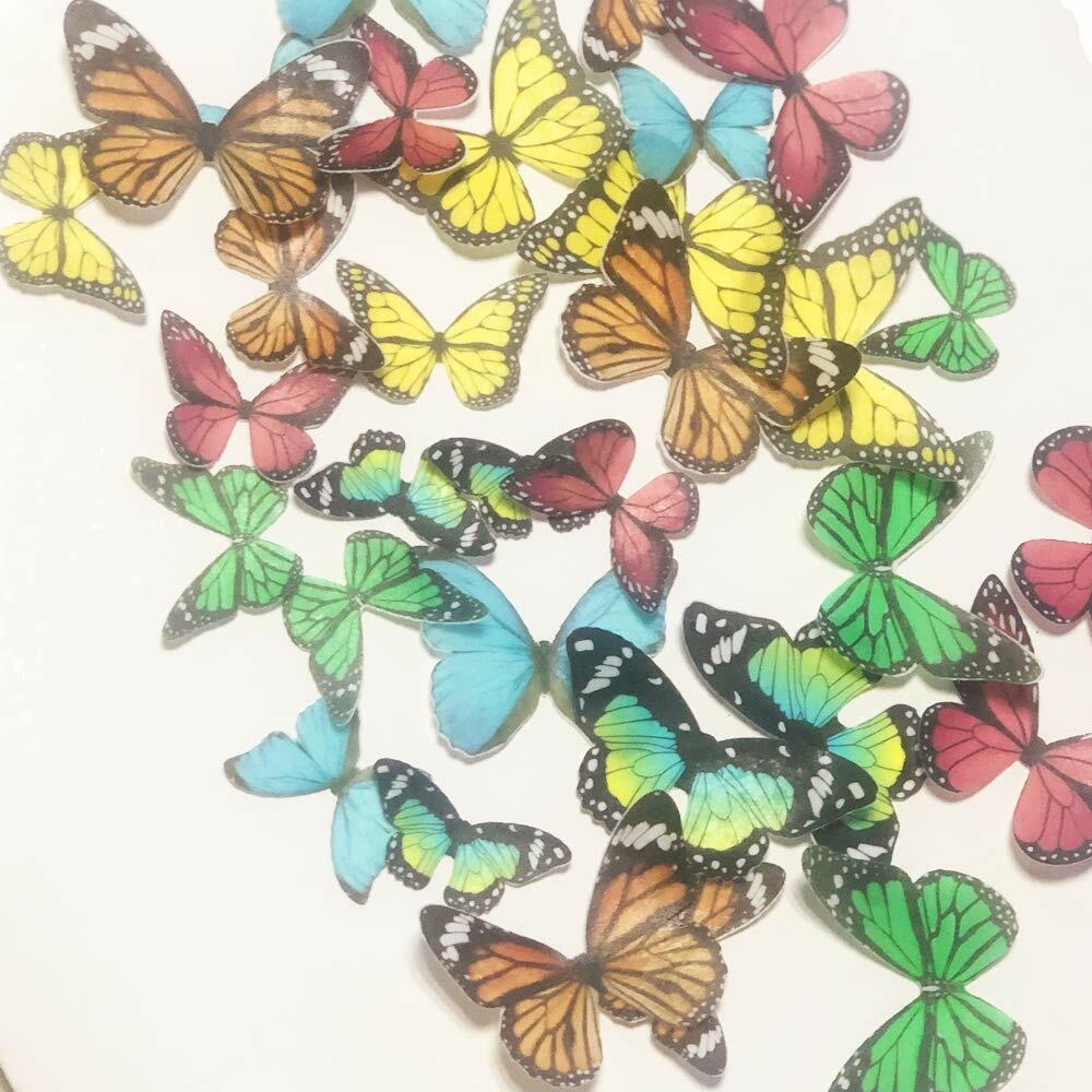 Chockacake Edible Butterflies 34 Set Wedding Cake Party Decoration Mixed Color