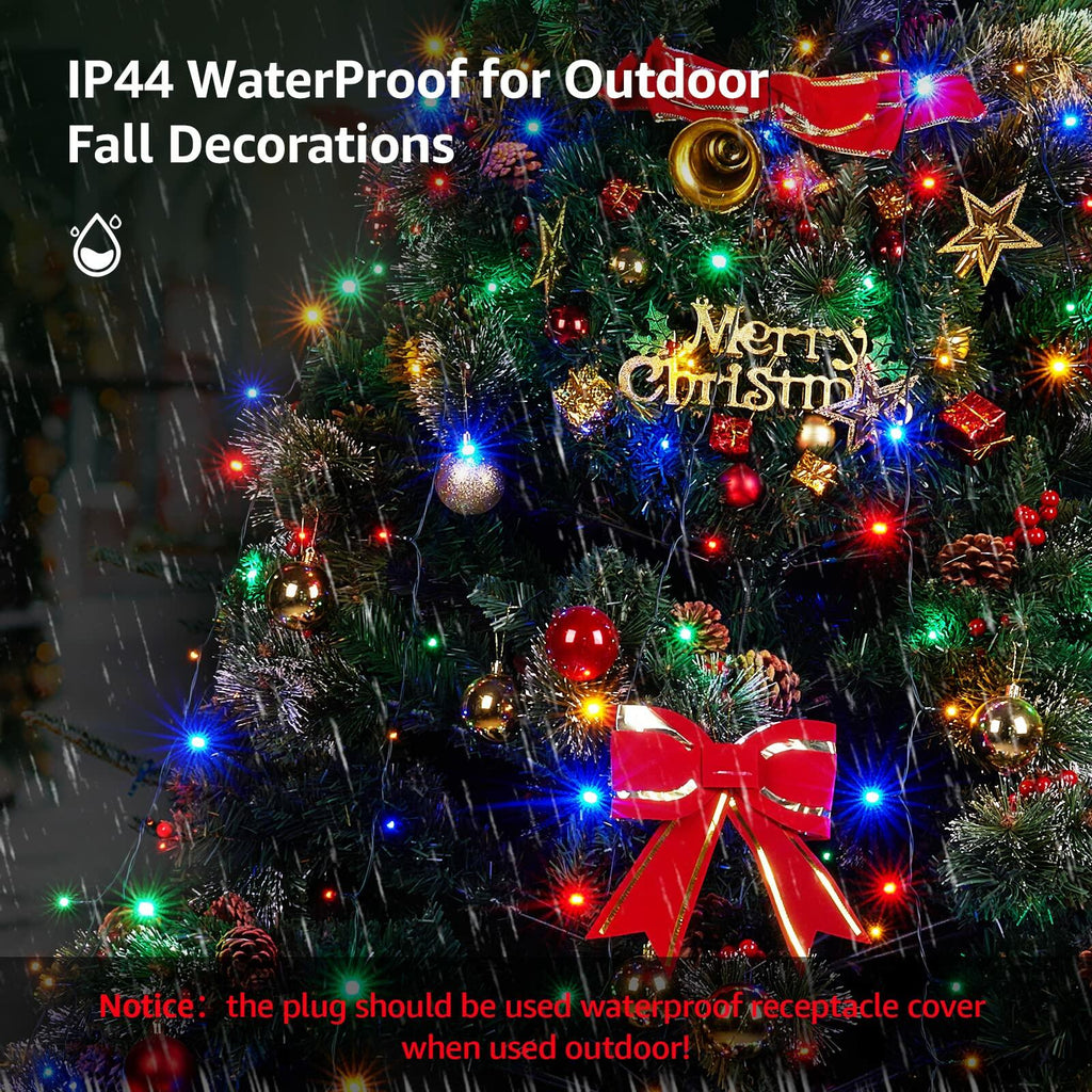 DEPMEM 396LED 10-Line Christmas Tree Lights 8 Modes Multicolor 6-10ft