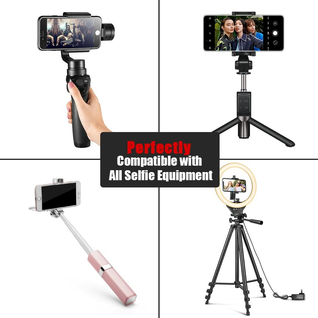 ASHUTB Bluetooth 5.0 Remote Shutter Wireless Selfie Button Blue