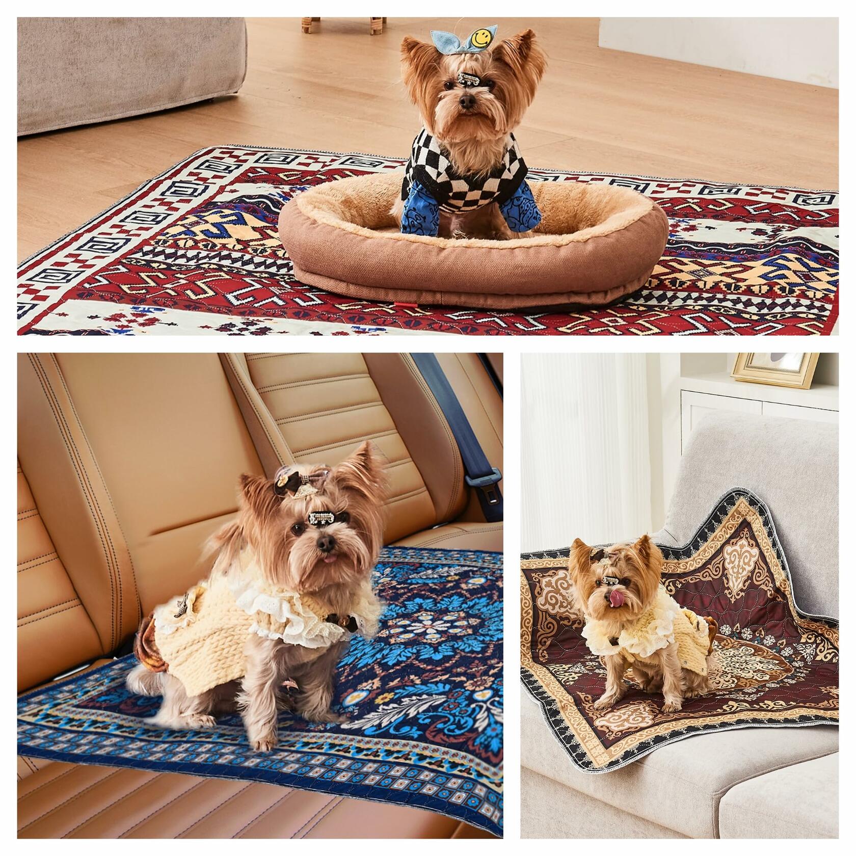 Qeils Washable Reusable Puppy Pads Dog Training Non-Slip 36x41 2 Pack