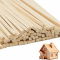 DaTpuik 50 PCS Bamboo Wood Square Dowel Rods 1/2x12 Inch Unfinished