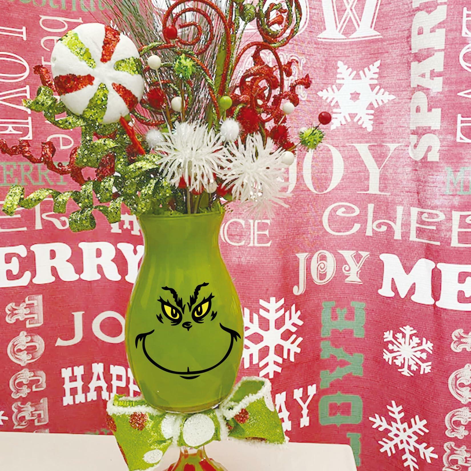 MYJMN Large 5 Inch Christmas Face Eyes Stickers Vinyl Decals for Crafts