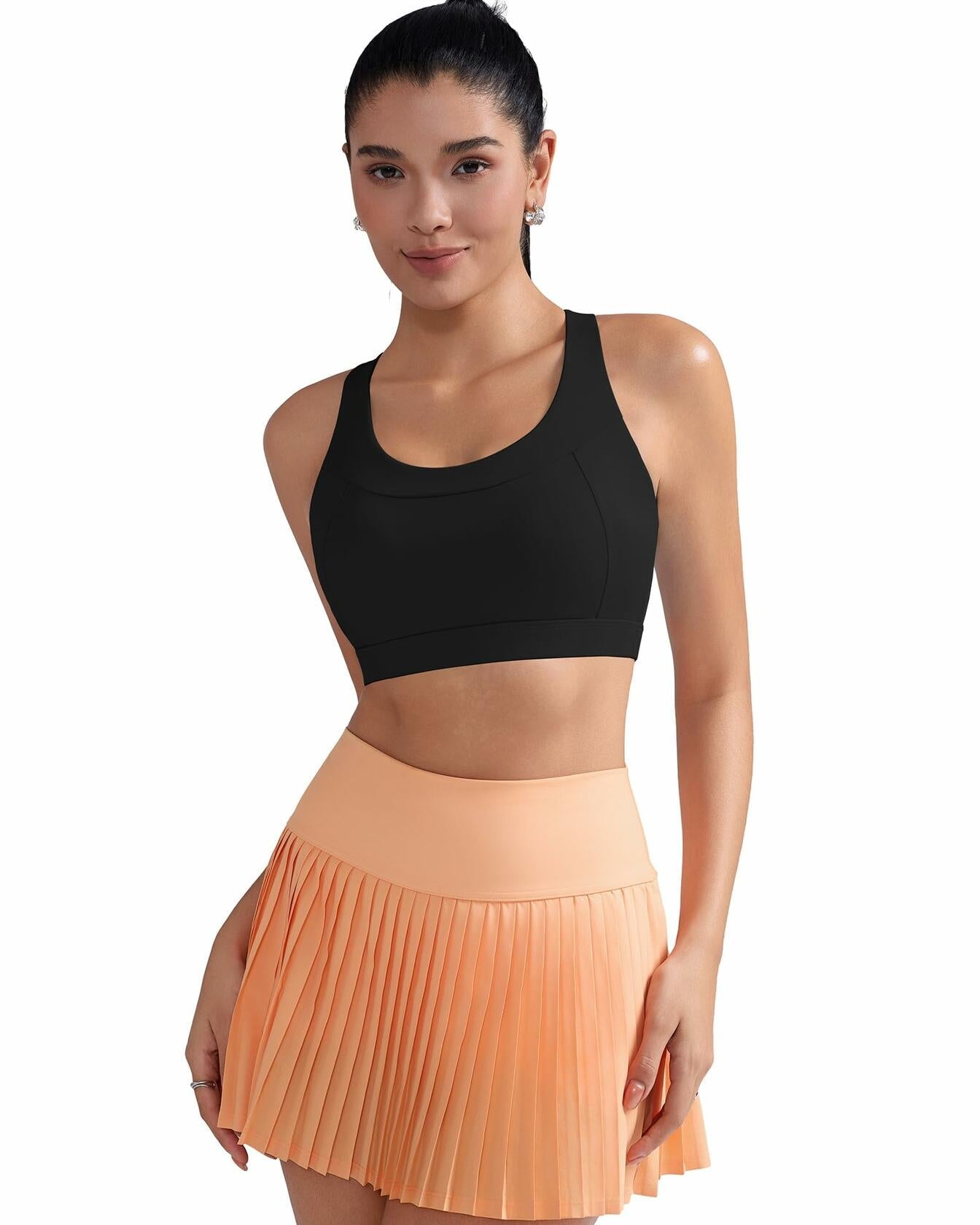 RUNNING GIRL High Impact Molded Cup Sports Bra Black Size XXL