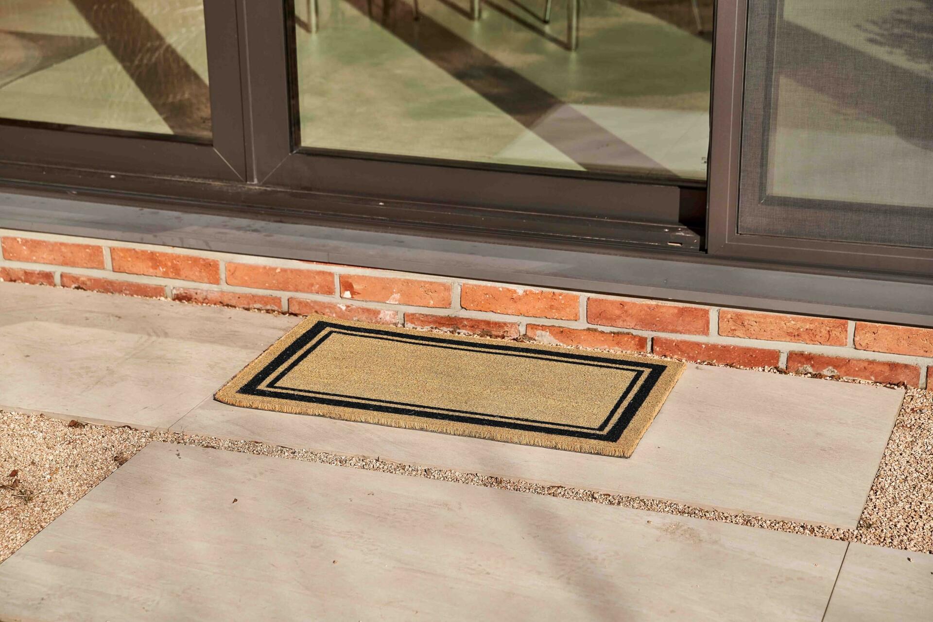 KANKUN Coco Coir Door Mat Heavy Duty Backing 17x30 Halloween2 Welcome
