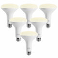 novapollo LED BR30 Flood Light Bulbs 8W 2700K Soft White E26 Base 6 Pack