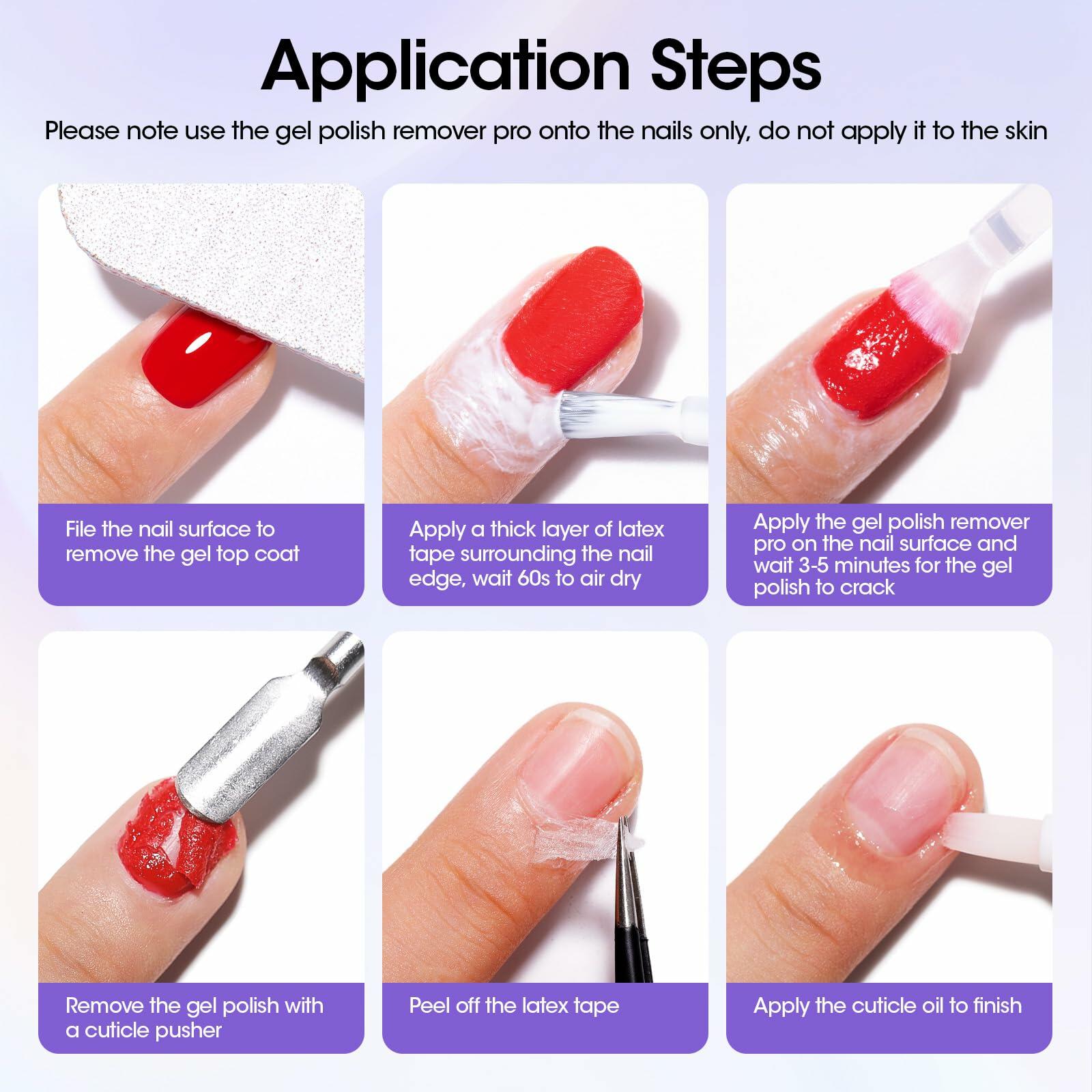 Gellen Gel Nail Polish Remover Fast No Soak Professional 0.5 fl oz