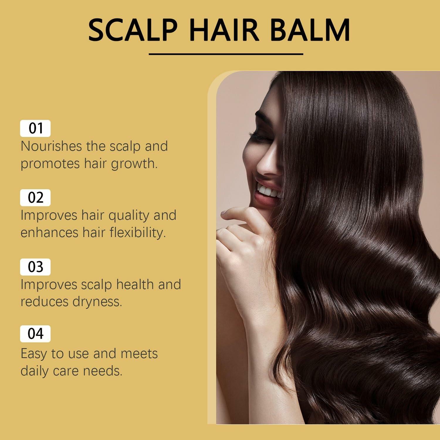 LOYOTICE 2PC Stimulating Scalp & Hair Balm Shea Mango Butter Blend 100g
