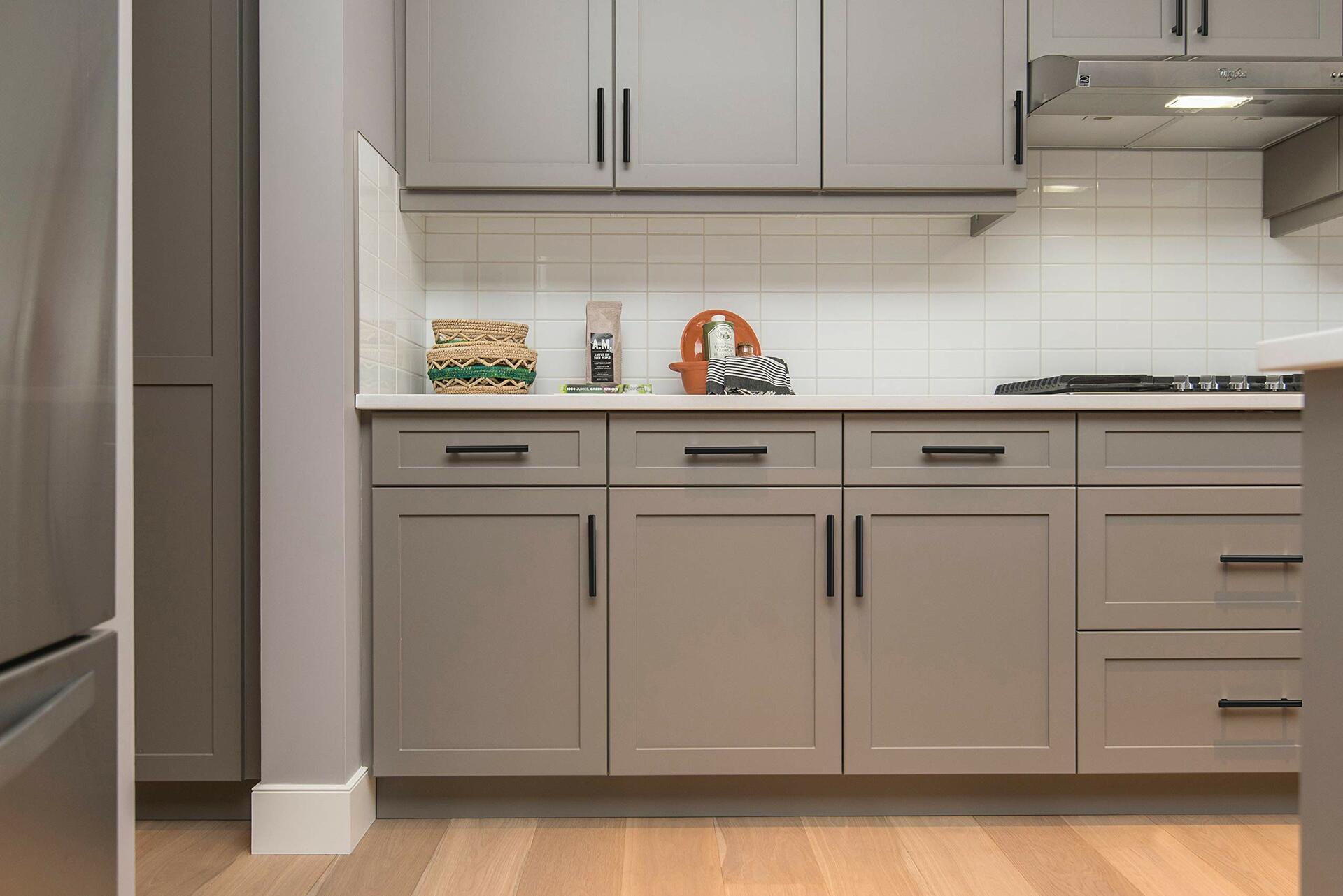 Ravinte 24 Pack 7.38" Matte Black Stainless Steel Cabinet Pulls 5" Hole