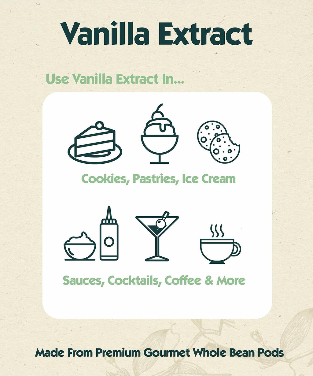 Native Vanilla Pure Vanilla Extract 16 oz 100% Real Vegan Sugar Free