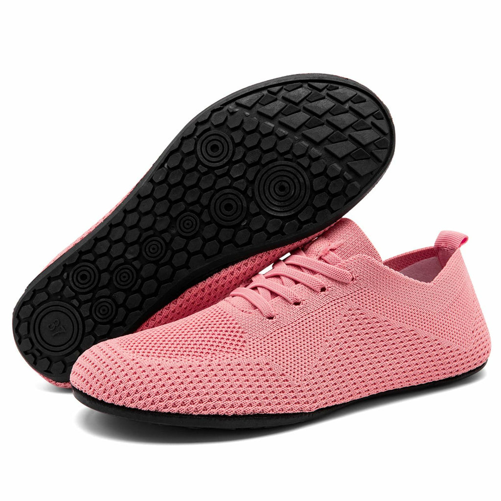 Oltyutc Women's Barefoot Minimalist Running Slip On Sneakers Pink Size 8.5