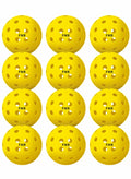 Feel My Rhythm Pickleball Balls 40 Hole Outdoor USAPA Approved 12 Pack