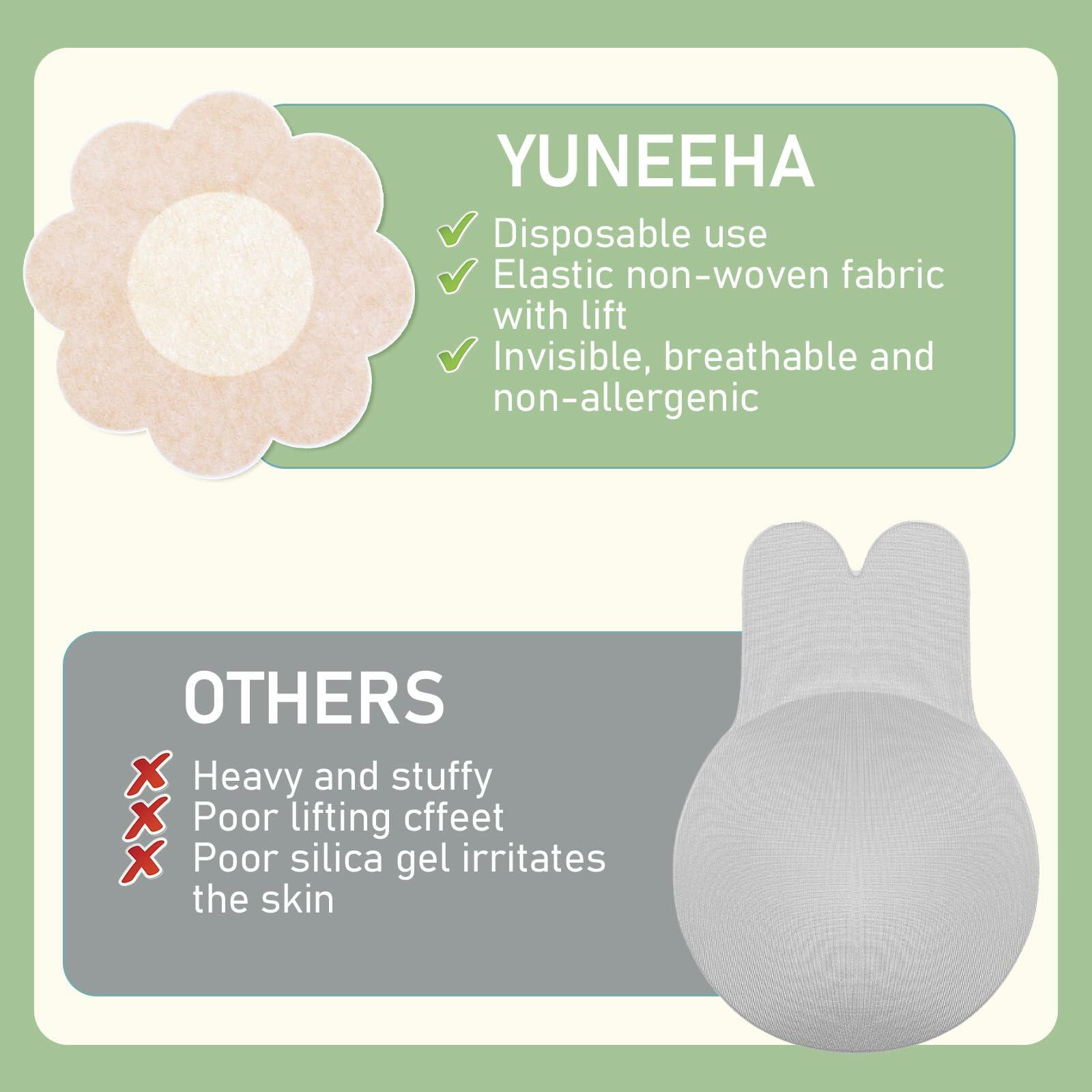 Apausvcm 40 Pcs Nipple Covers Reusable Invisible Breast Lift Pasties Beige