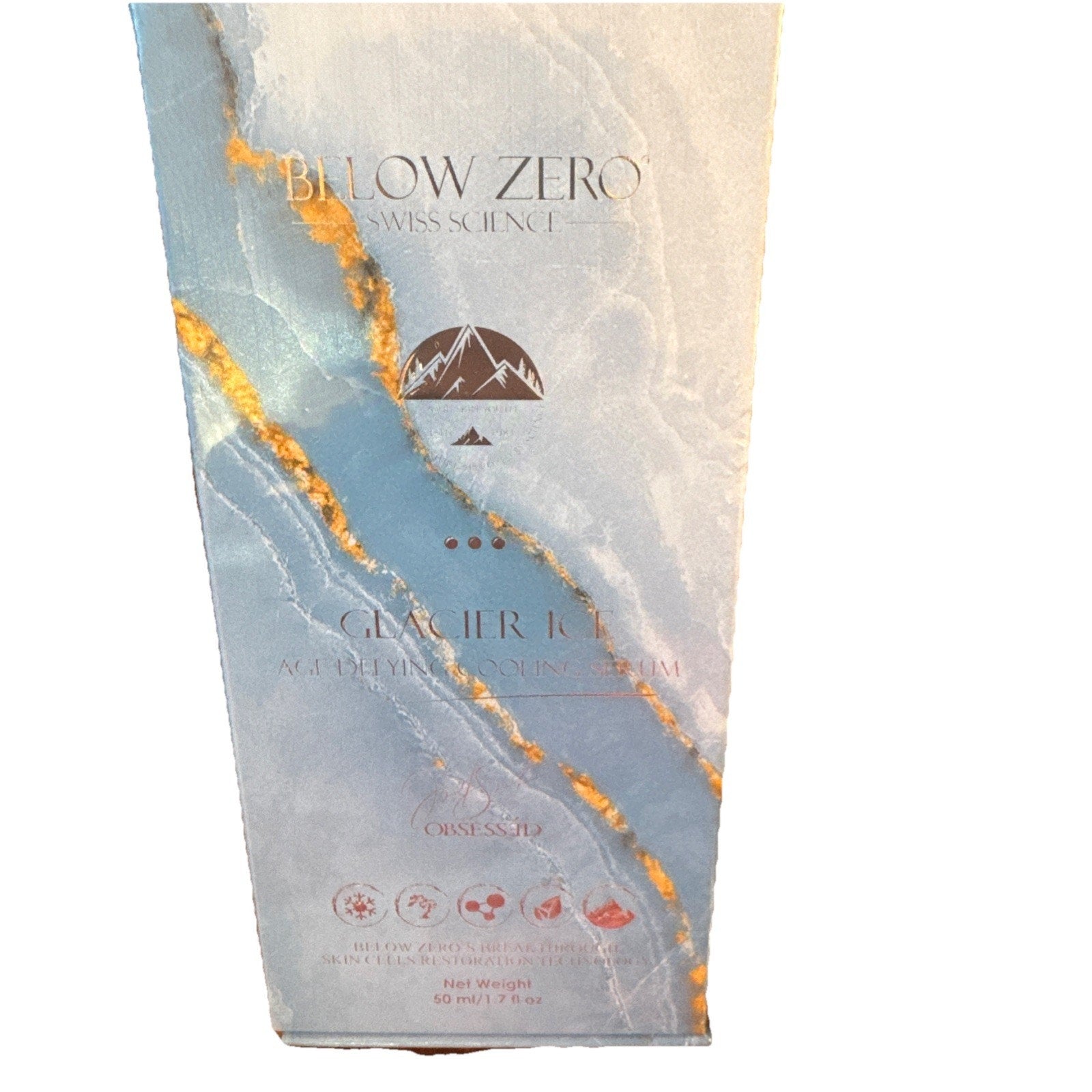 Below Zero Glacier Ice Age Defying Cooling Serum 50ml / 1.7 fl oz New - Sealed