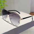 Oversized One-Piece Sunglasses | UV400 Protection with Alloy Frame
