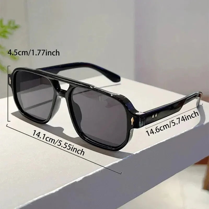 Vintage Square Sunglasses | UV Protection Gradient Lenses for Women and Men