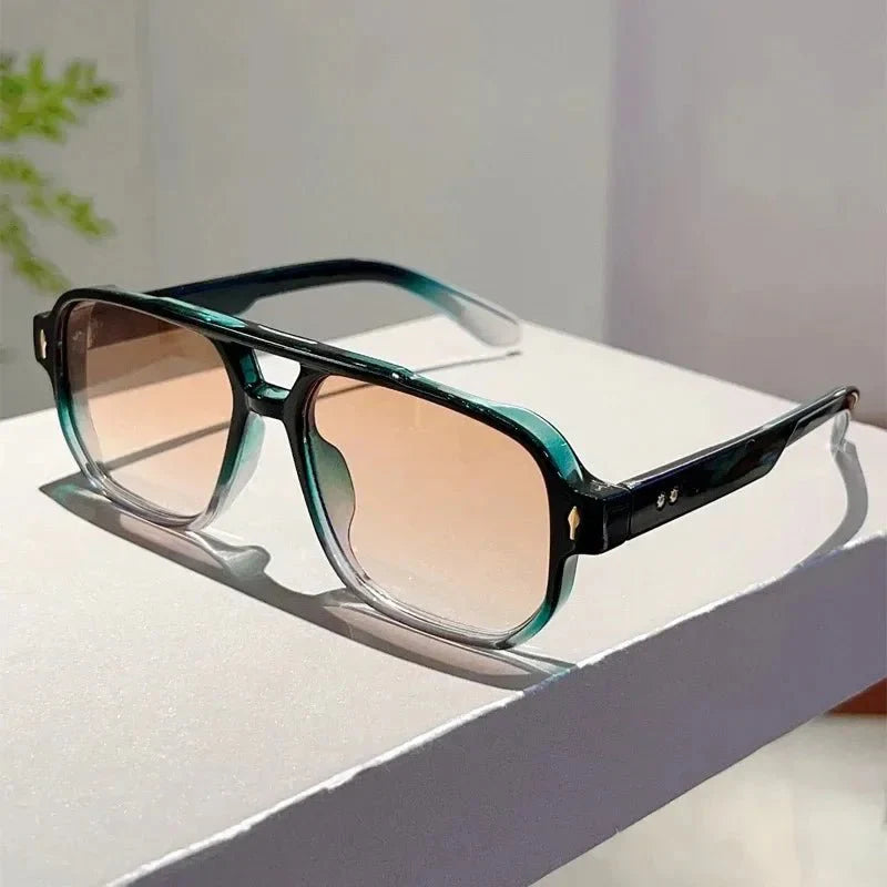 Vintage Square Sunglasses | UV Protection Gradient Lenses for Women and Men