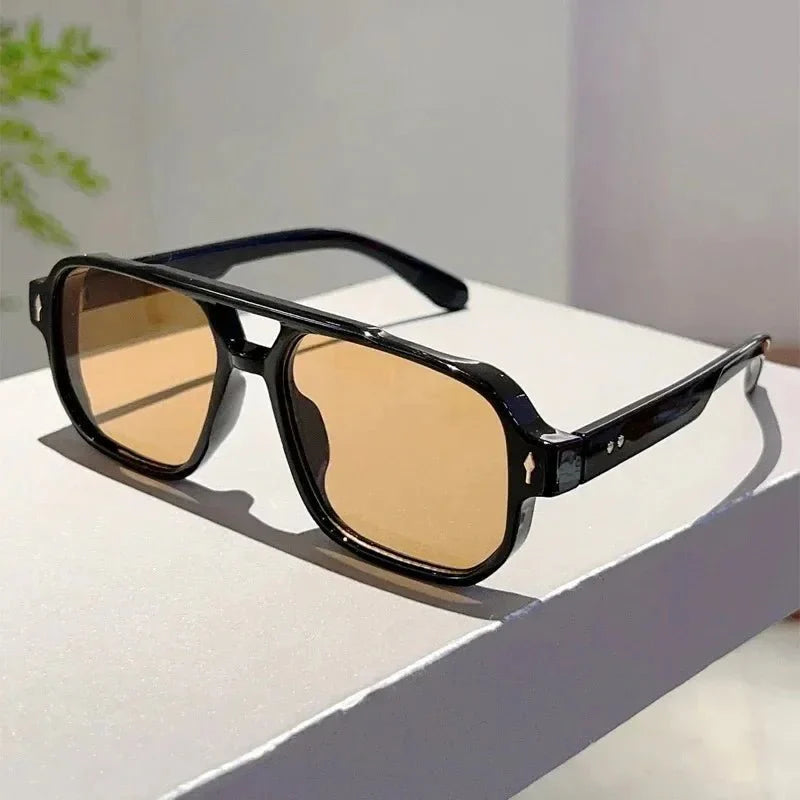 Vintage Square Sunglasses | UV Protection Gradient Lenses for Women and Men