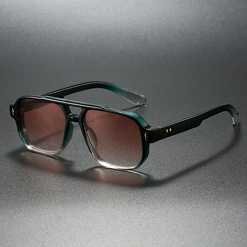 Vintage Square Sunglasses | UV Protection Gradient Lenses for Women and Men