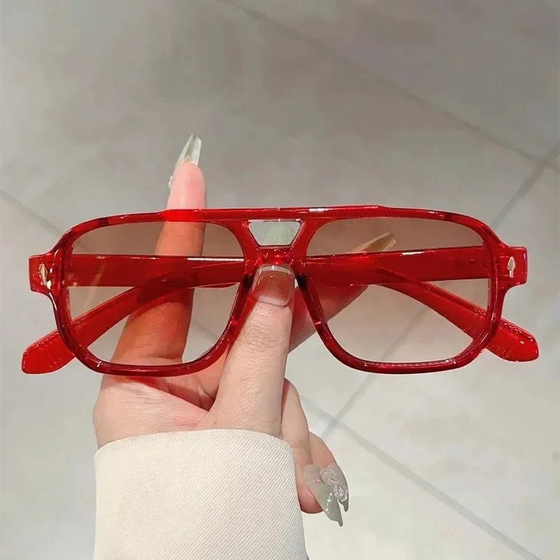 Vintage Square Sunglasses | UV Protection Gradient Lenses for Women and Men