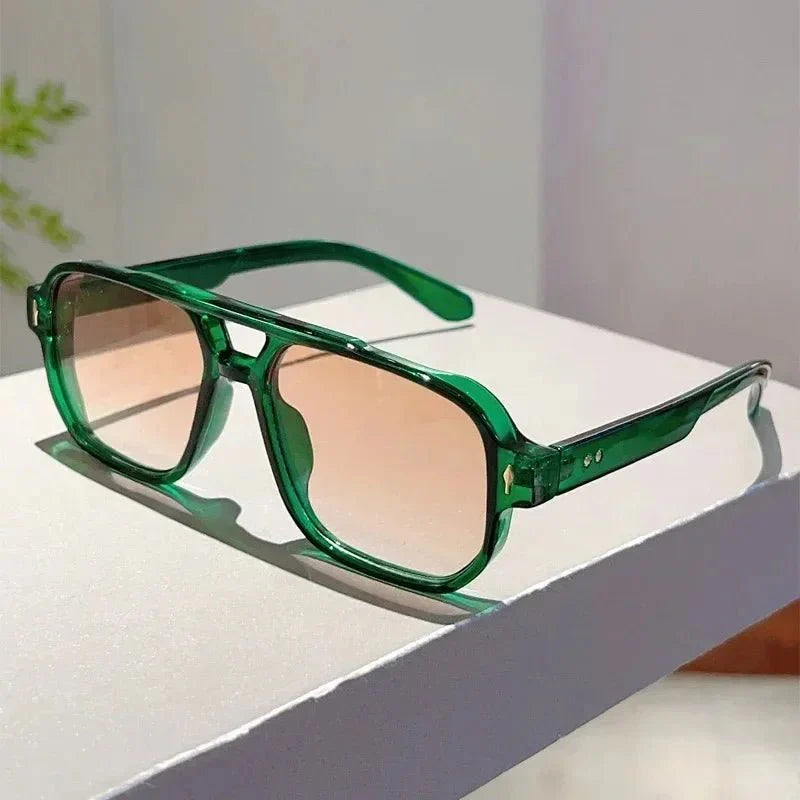Vintage Square Sunglasses | UV Protection Gradient Lenses for Women and Men