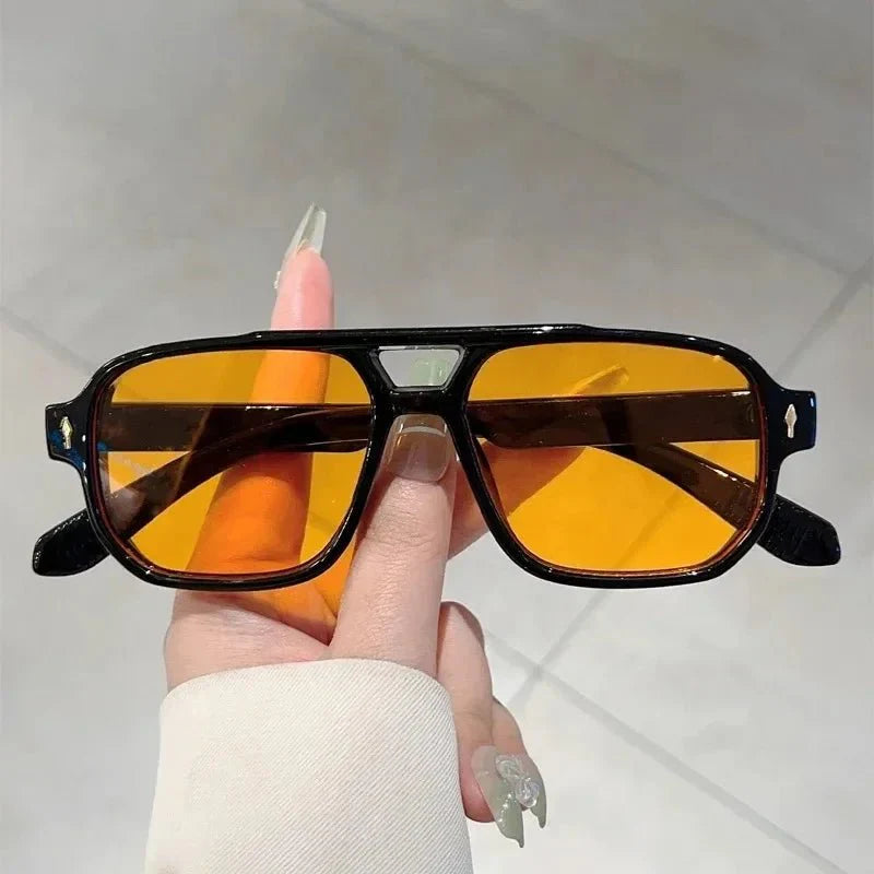 Vintage Square Sunglasses | UV Protection Gradient Lenses for Women and Men